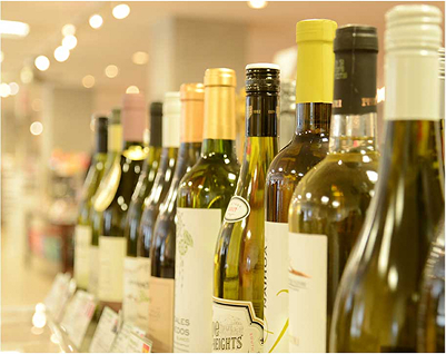 grappino店内の食品コーナーの写真