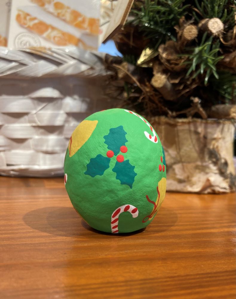 クリスマスだるま/緑　山口さくら