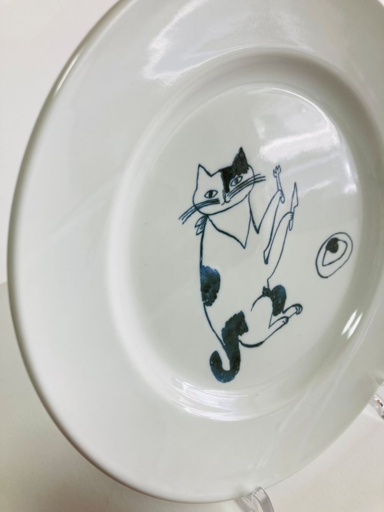 トラネコボンボン　猫の丸皿（大）
