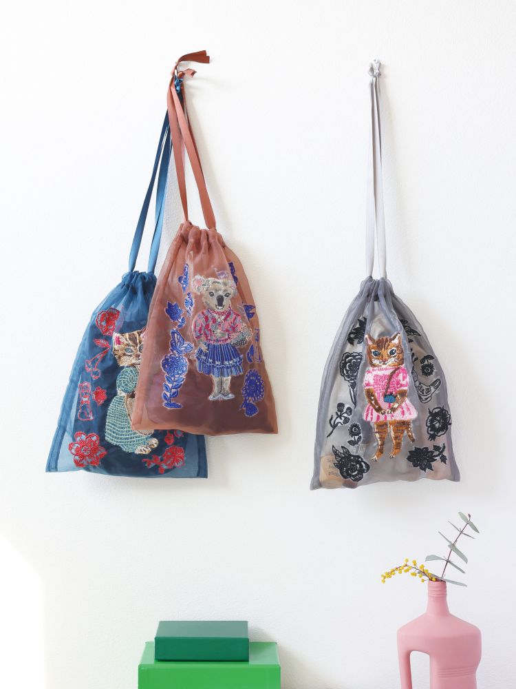 Nathalie Lete Organdy Drawstring pouch Maya