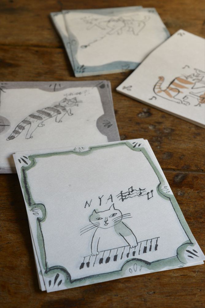 トラネコボンボン 猫ちゃん懐紙 24枚入(C)