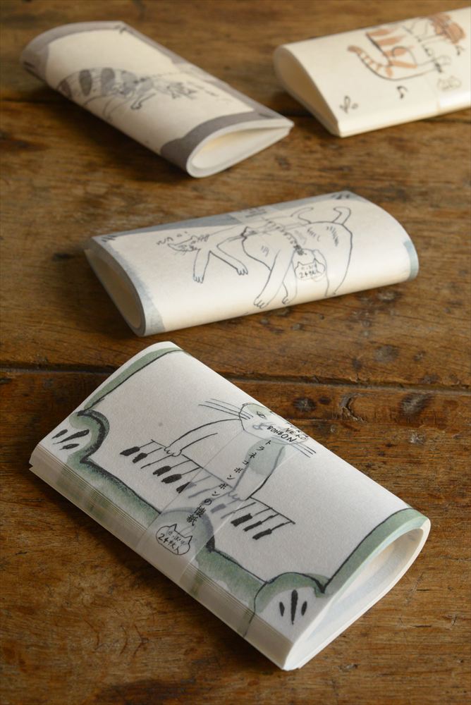 トラネコボンボン 猫ちゃん懐紙 24枚入(C)