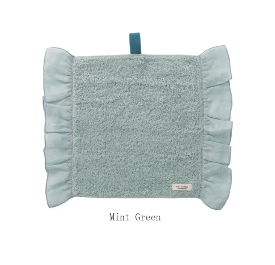 ハグ オー ワー ホーム＆ガーデン 　リネンフリルハンドタオル