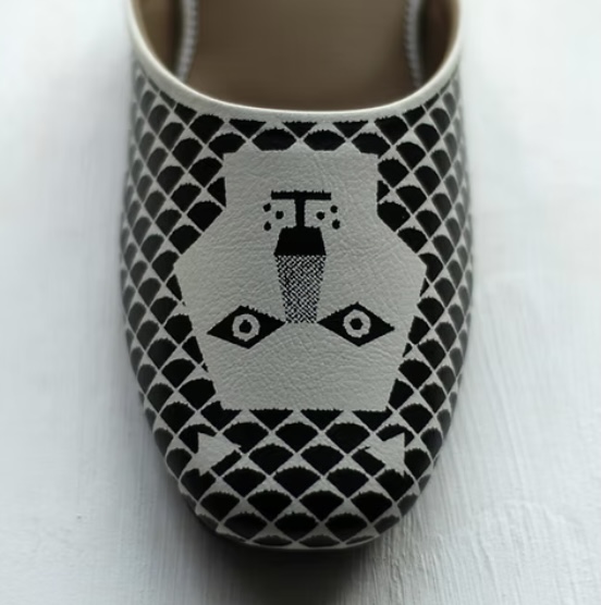 PANTOUFLE　ふたごのライオン IVORY/BEIGE　Lサイズ