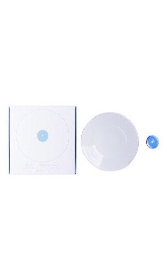 吹きガラス香皿と ハンドメイドビーズ香立てのセット