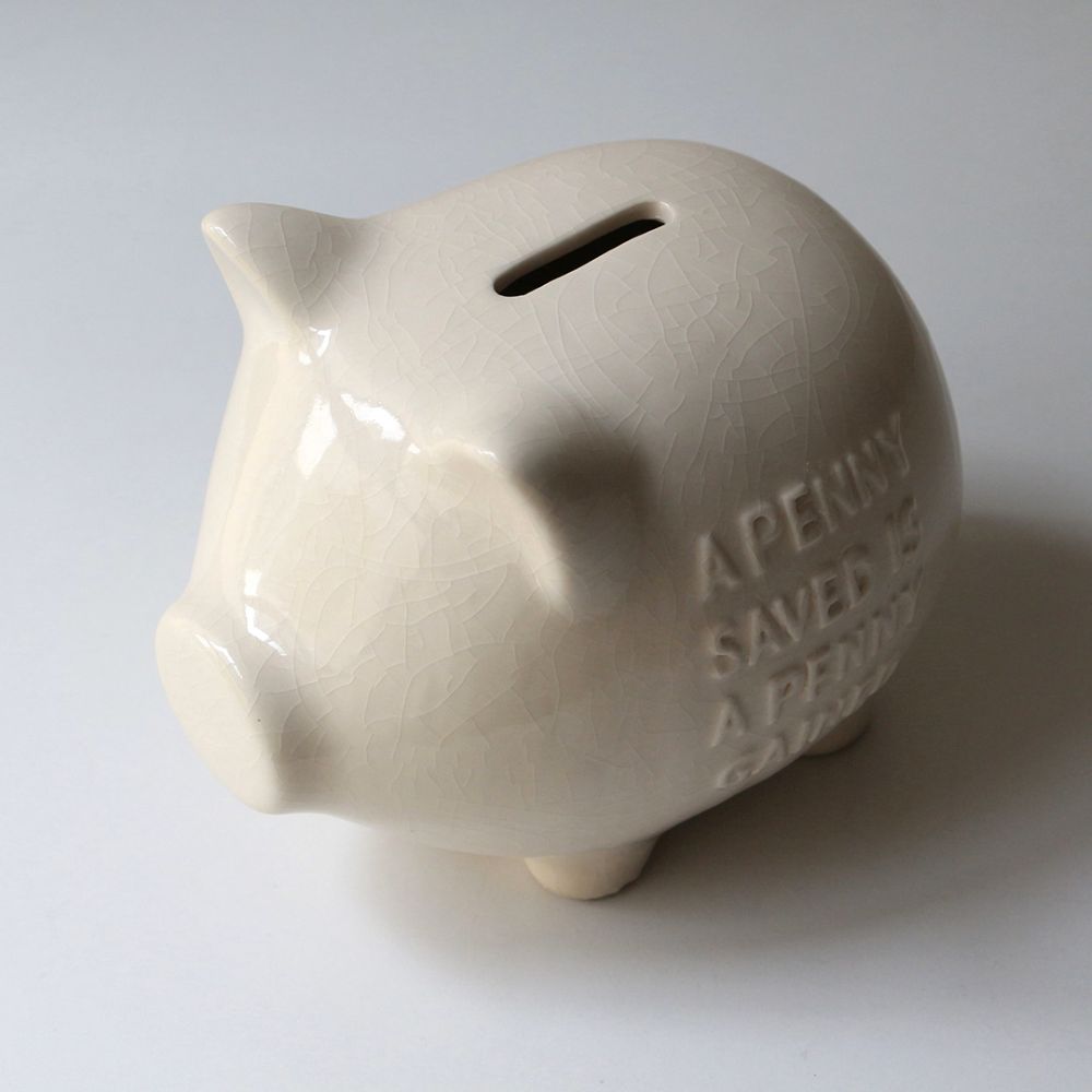 Crackle Piggy Bank　貯金箱