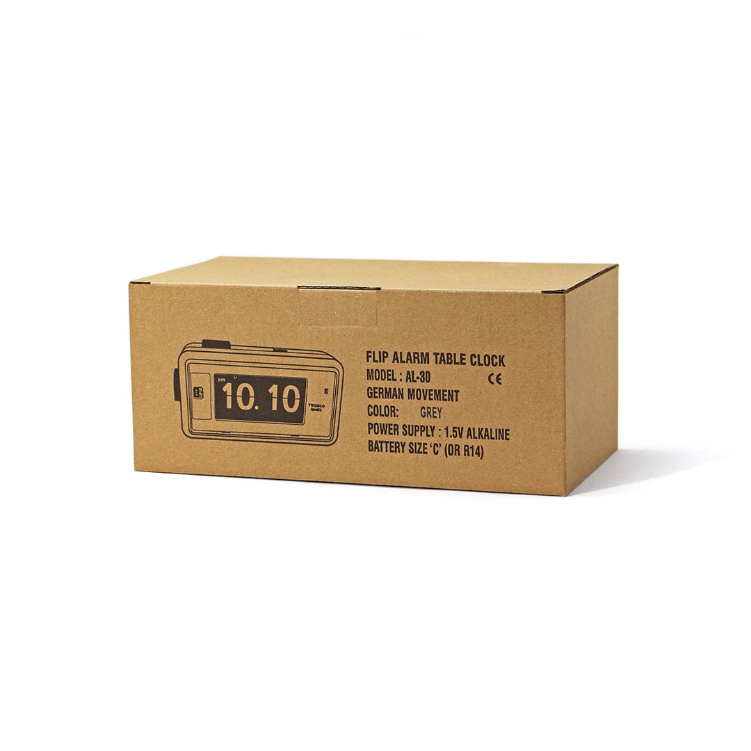 TWEMCO トゥエンコ アラームテーブルクロック　AL-30 “グレー” | 置き時計