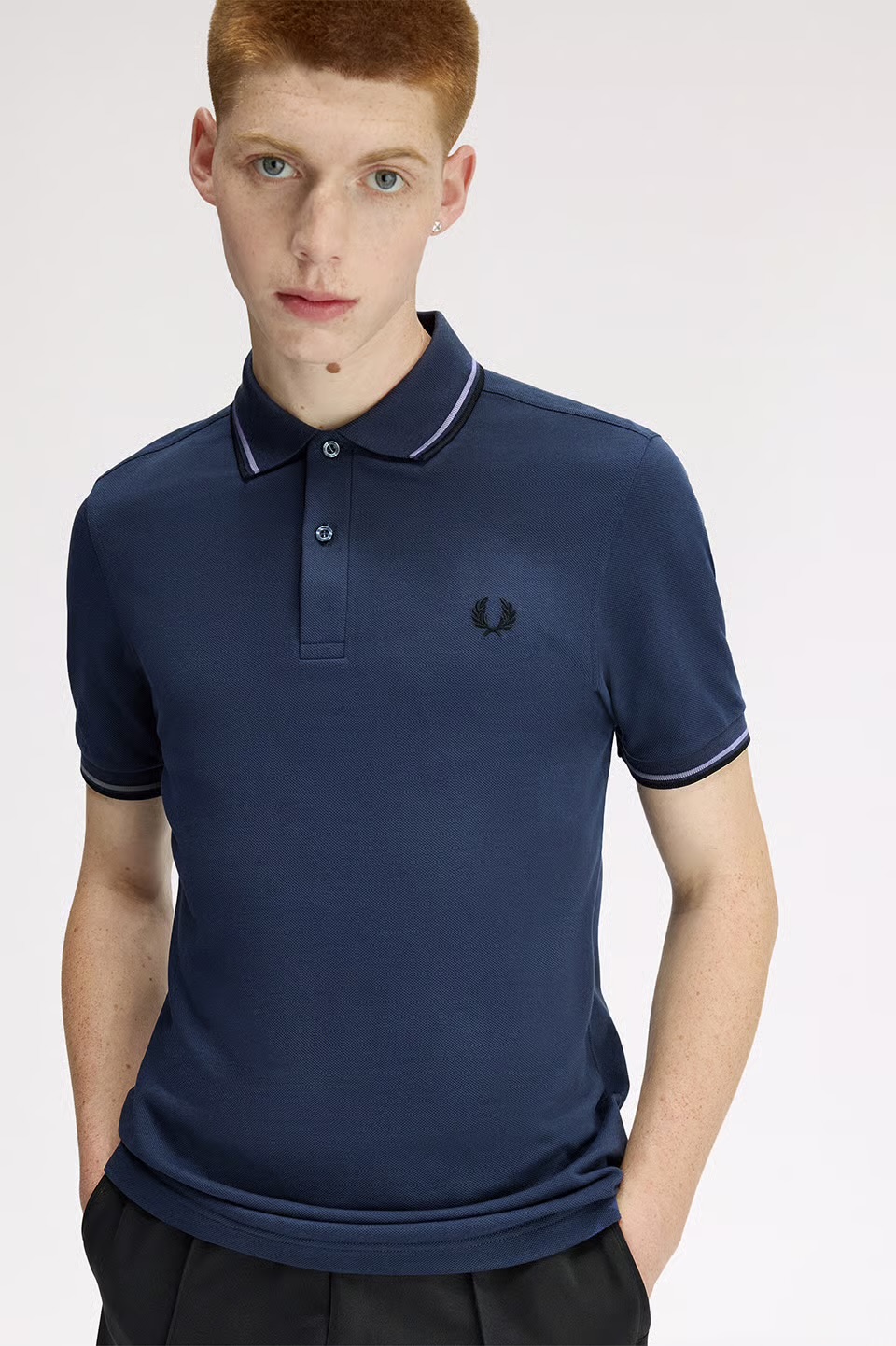 MENS/UNISEX The Fred Perry Shirt - M3600 M3600 01B:DARK AIRFORCE