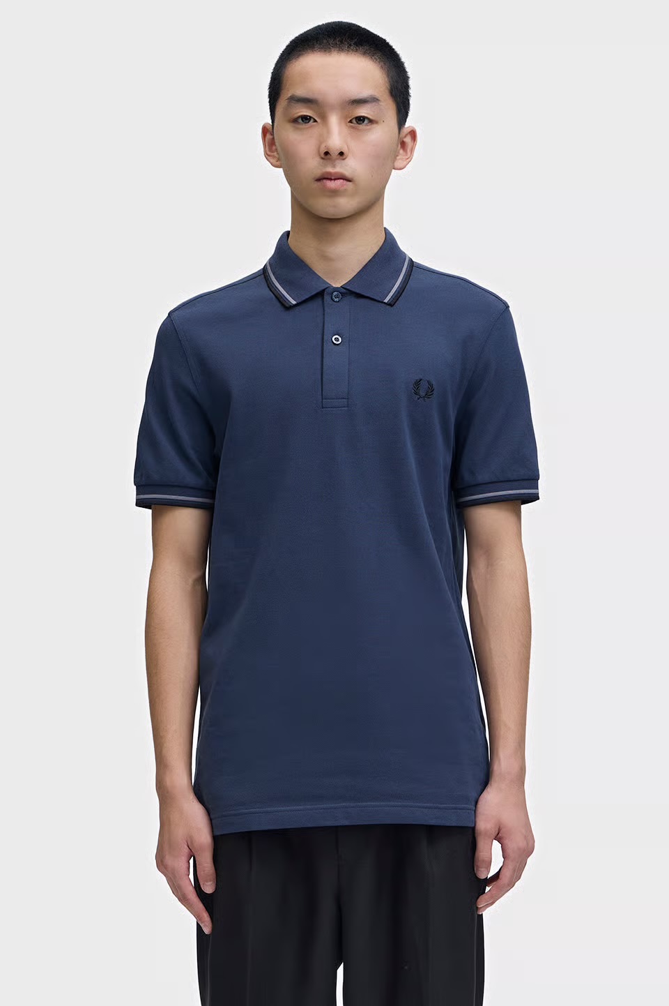 MENS/UNISEX The Fred Perry Shirt - M3600 M3600 01B:DARK AIRFORCE