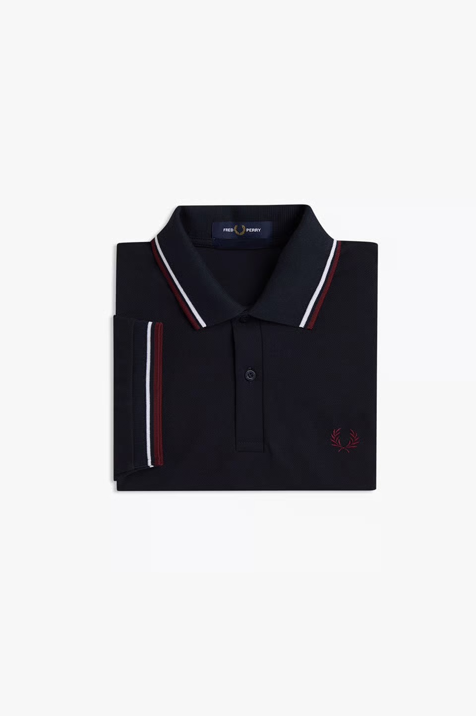 MENS/UNISEX　The Fred Perry Shirt - M12　37B：NAVY / WHITE / MAROON