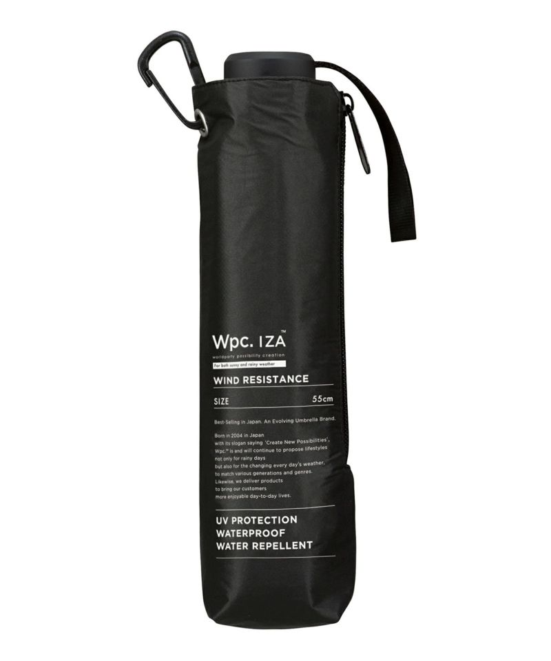 ZA(イーザ) 【WIND RESISTANCE】 日傘 折りたたみ BK