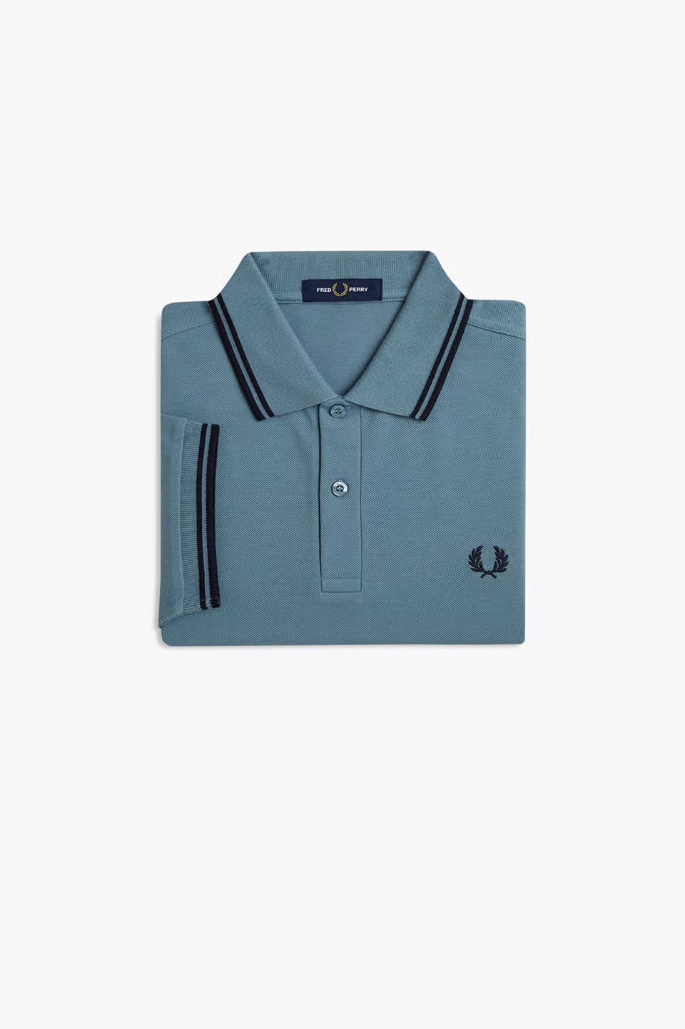 MENS/UNISEX　The Fred Perry Shirt - M3600 　Z56：STOCKPORT BLUE / NAVY　Mサイズ