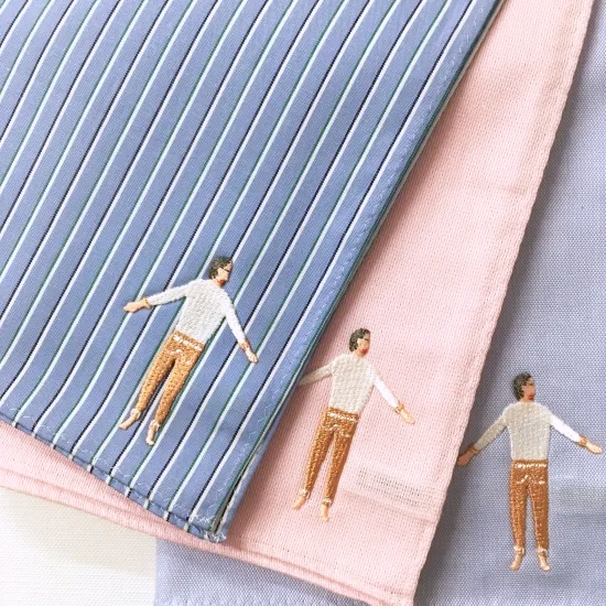 ワッペン刺繍ハンカチ