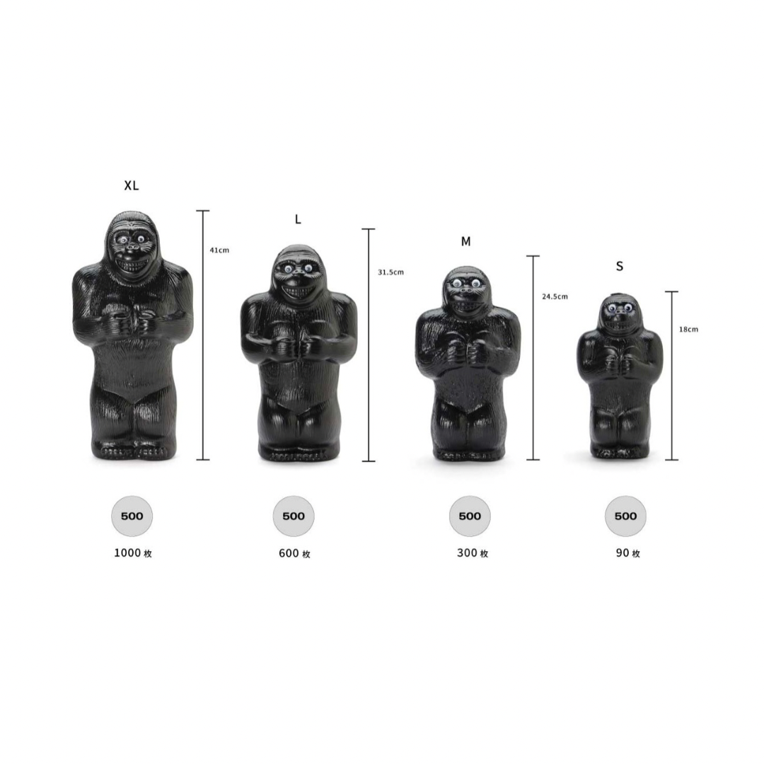 Gorilla Bank 　 ゴリラの貯金箱　Small/Medium/Large/Extralarge