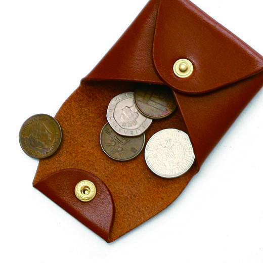 DURAM Coin Caseドゥラム コインケース 　BK　牛革、真鍮