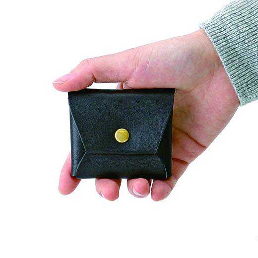 DURAM Coin Caseドゥラム コインケース 　BK　牛革、真鍮