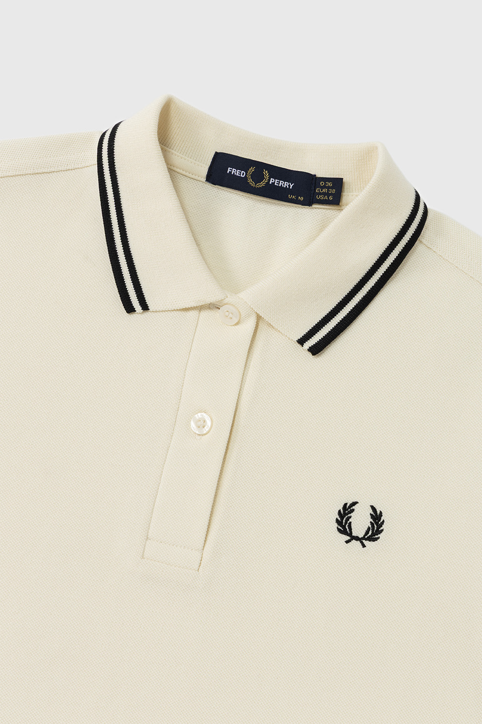 The Fred Perry Shirt - G3600　S70：ECRU / BLACK