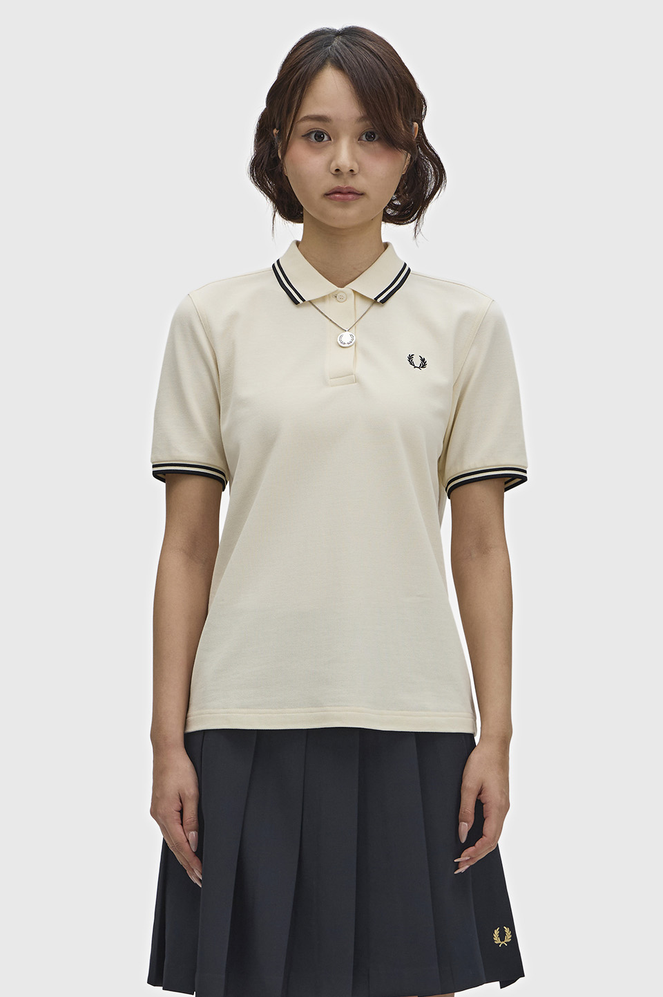 The Fred Perry Shirt - G3600 S70：ECRU / BLACK | grappino