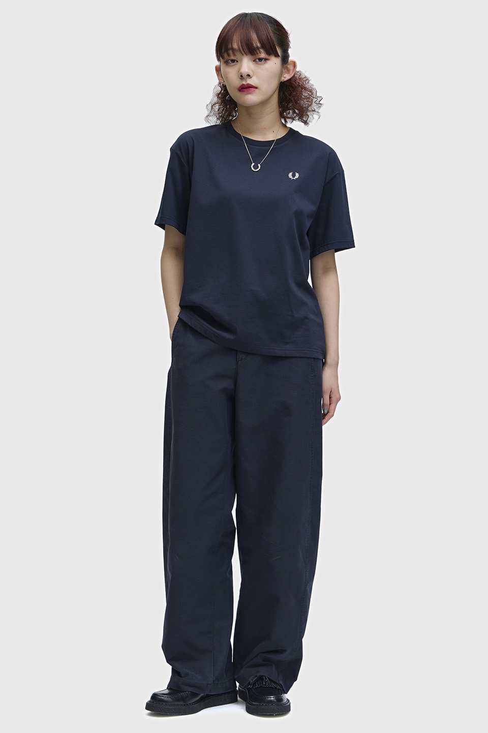 Crew Neck T-Shirt G1142　311：NAVY