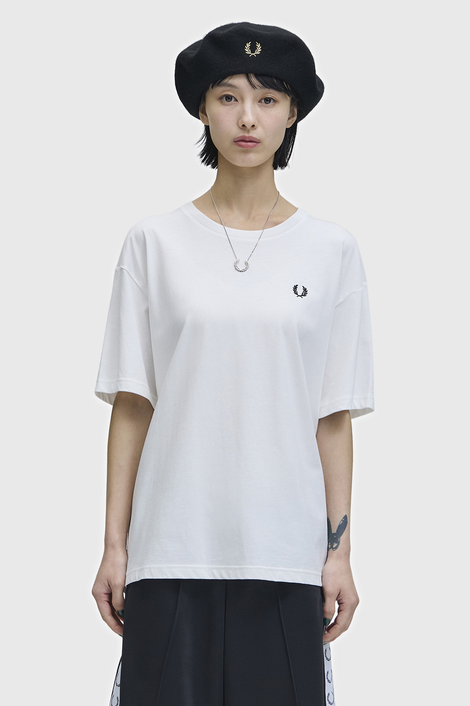 Crew Neck T-Shirt G1142　129：SNOW WHITE