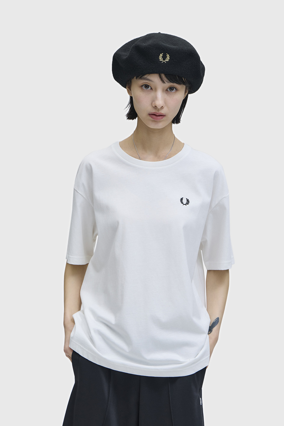 Crew Neck T-Shirt G1142　129：SNOW WHITE