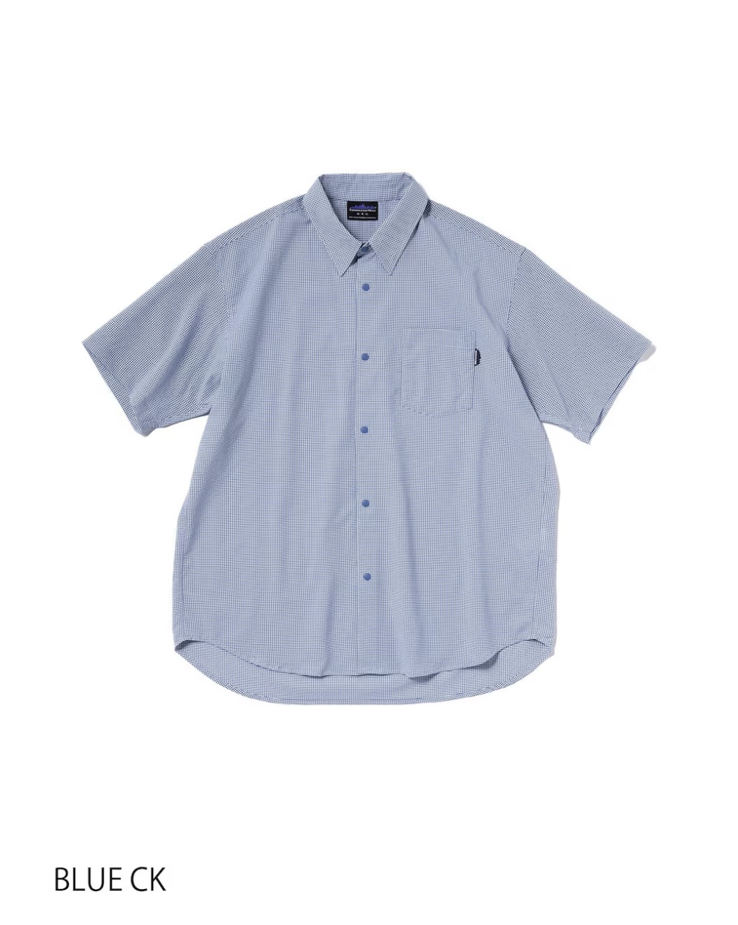 M's]SHORT SLEEVE SHIRT HIGH AIR PERMEABILITY CHECK/ショート