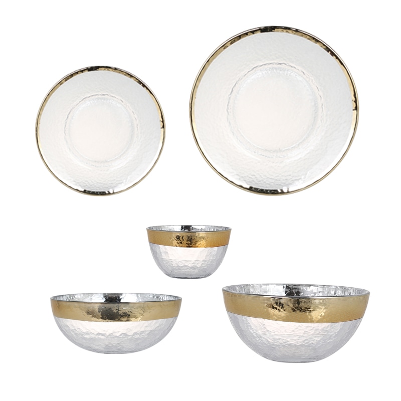glass tableware obo bowl 130 / gold