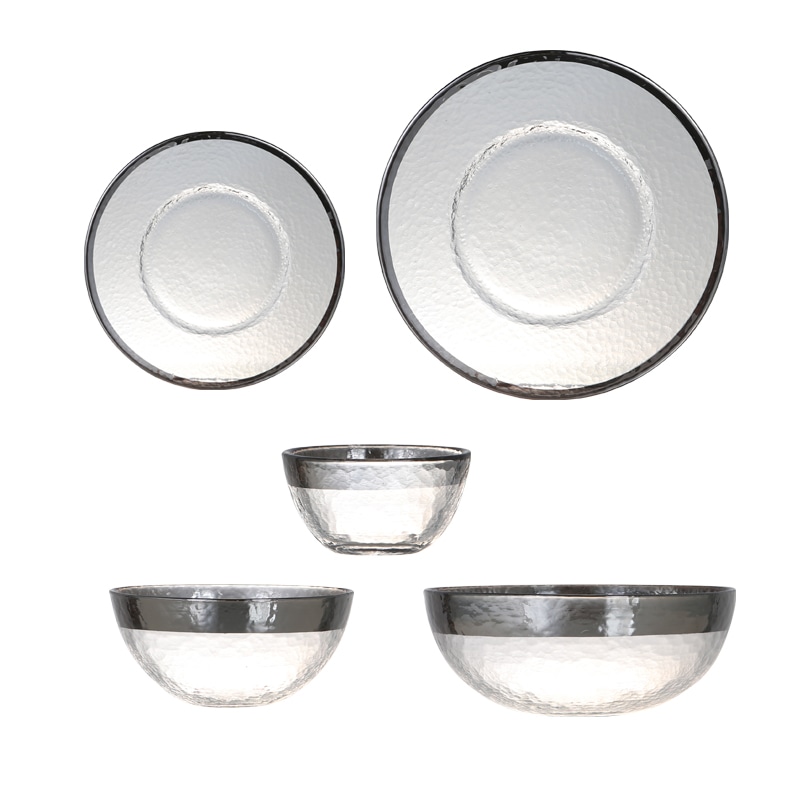 glass tableware obo bowl 205 / silver