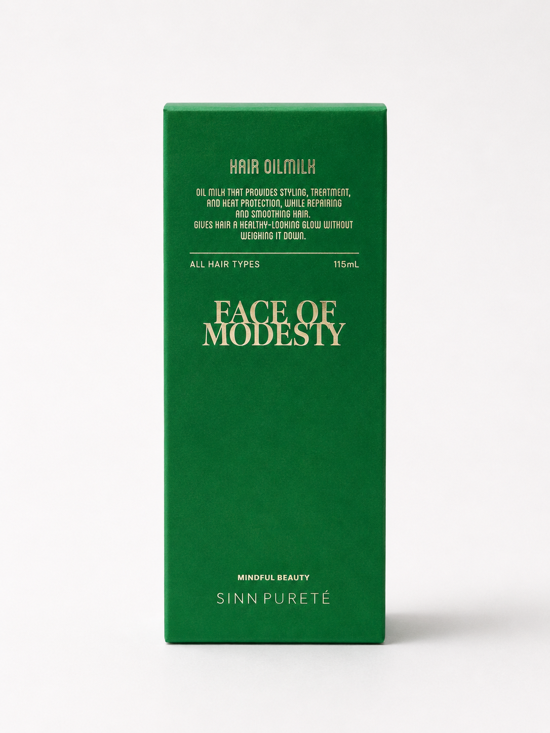 【箱付き】SINN PURETEヘア オイルミルク / FACE OF MODESTY（謙虚な顔） HAIR OIL MILK / FACE OF MODESTY