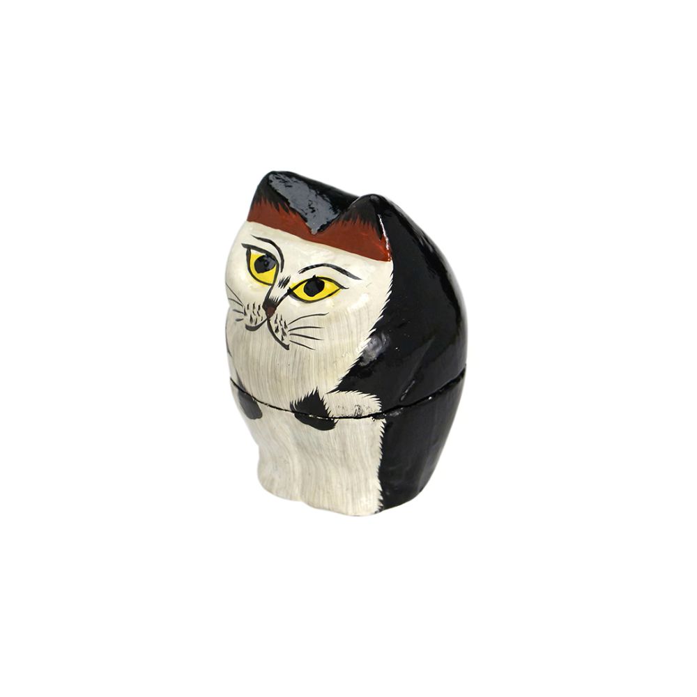 Papier Mache Standing Cat "Black"パピエ マシェ スタンディング キャット "ブラック"