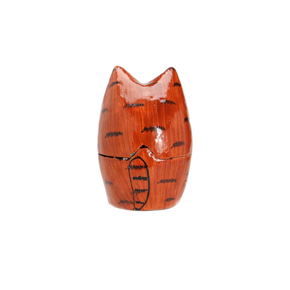 Papier Mache Standing Cat "Brown" パピエ マシェ スタンディング キャット "ブラウン"