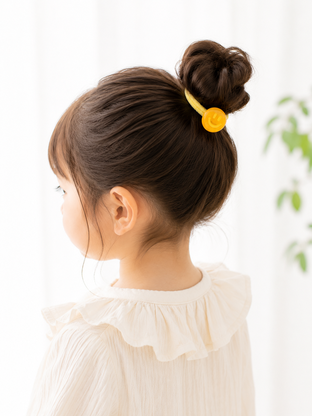 キッズ ヘアゴム3個セットスマイル パステルカラー | grappino