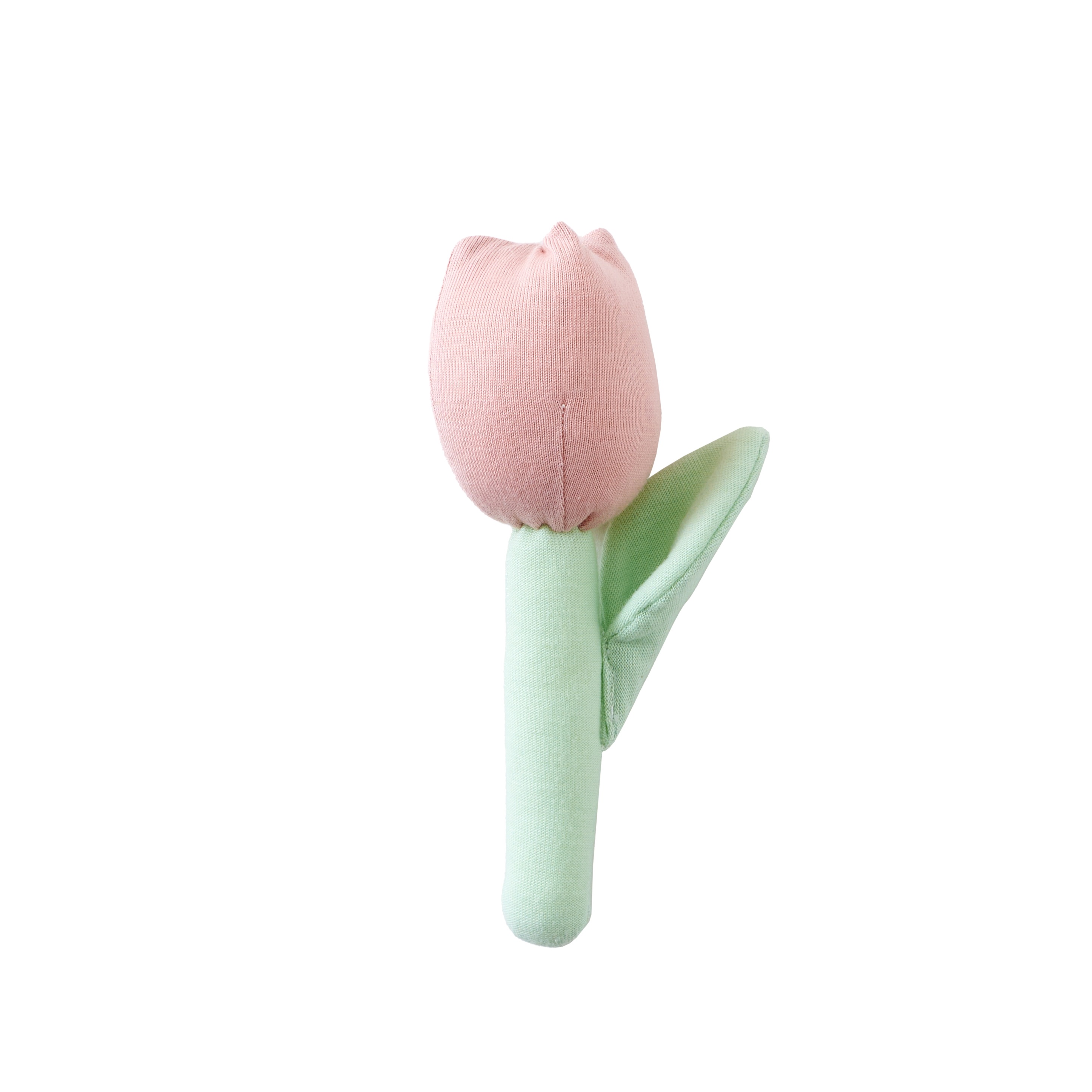 オーガニックコットンラトル　ダイナソー/チューリップ