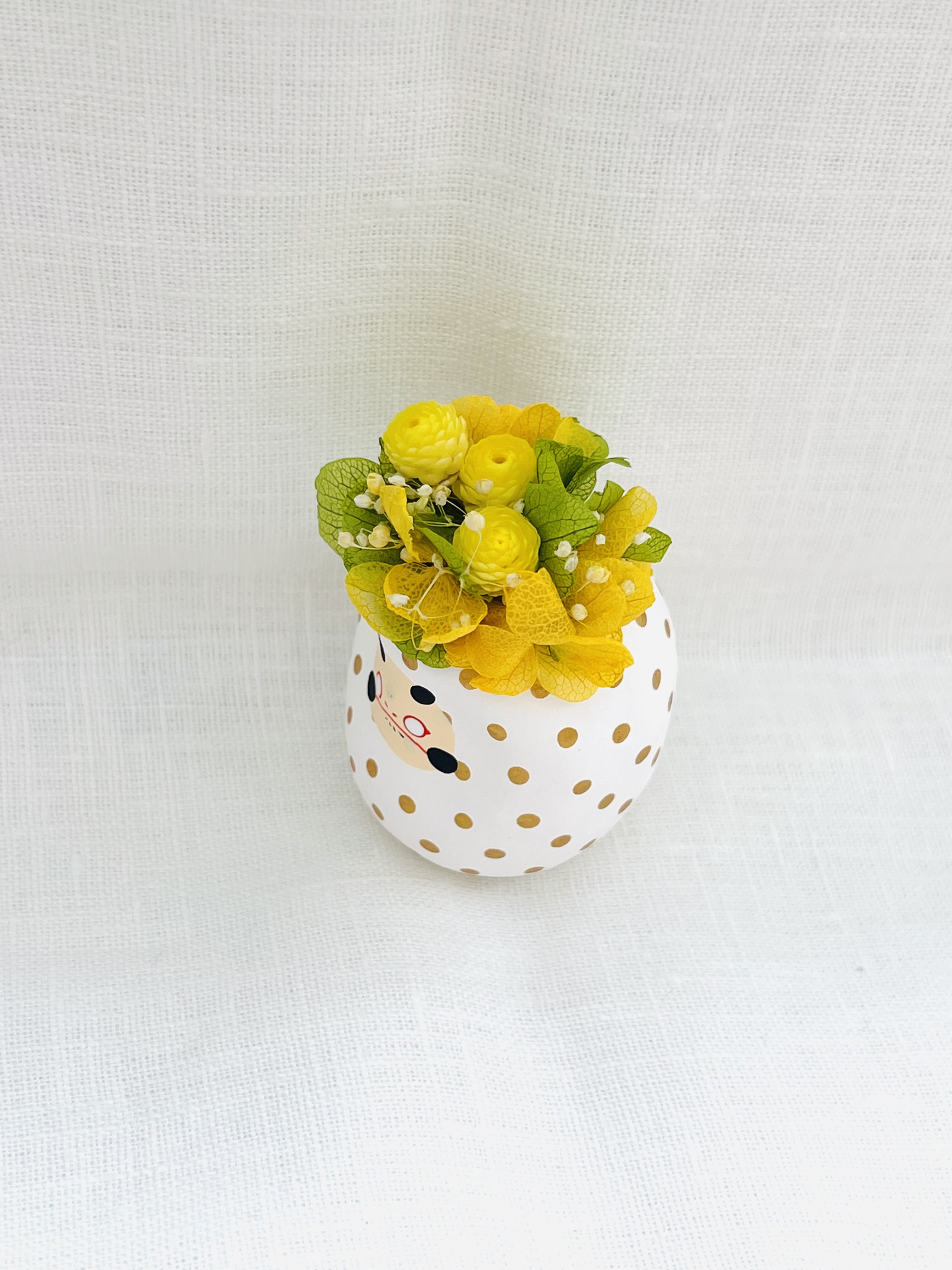 ブーケ付きだるま　山口さくら