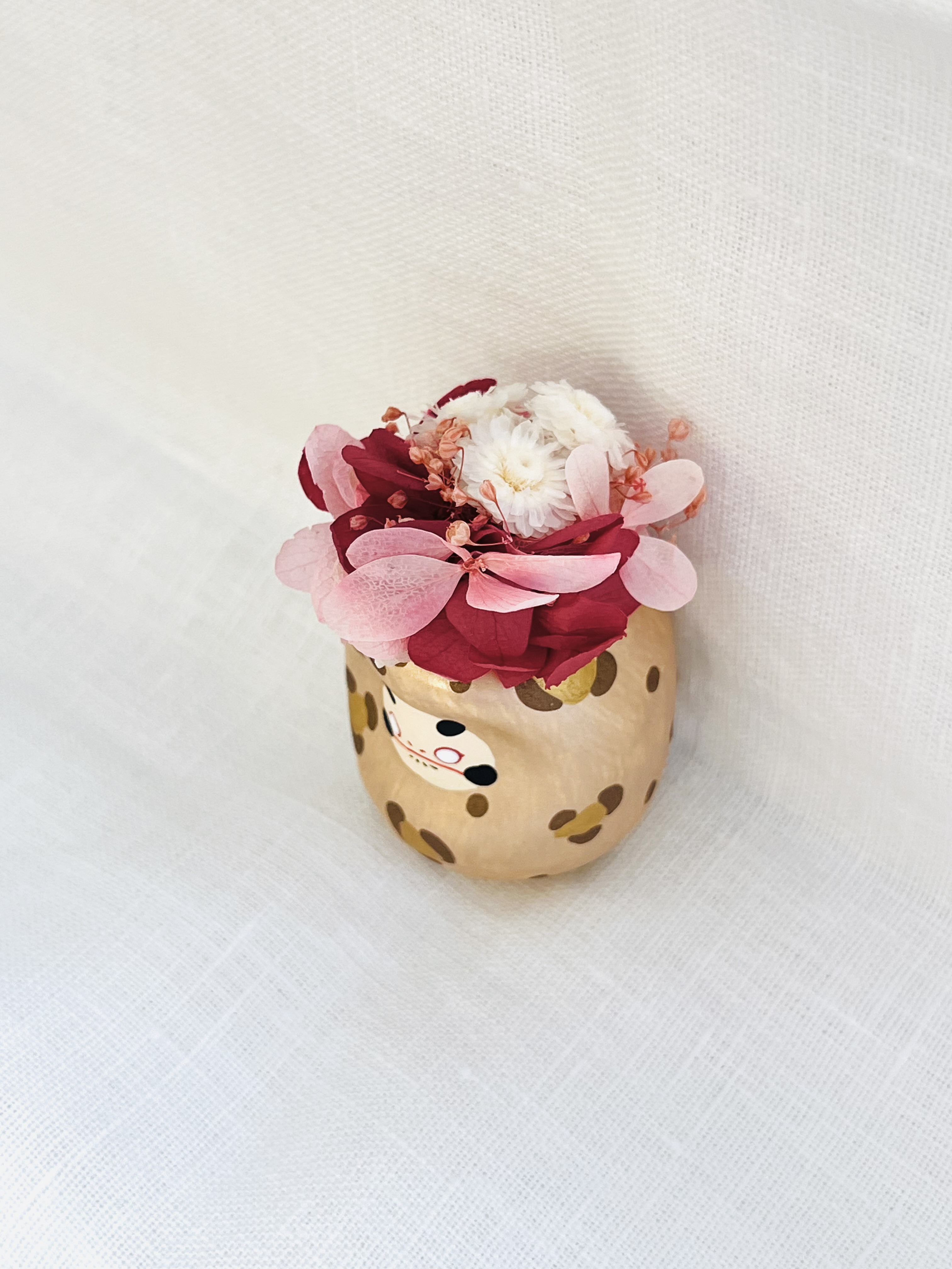 ブーケ付きだるま　山口さくら