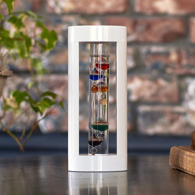 ガラスフロート温度計S（ホワイト）